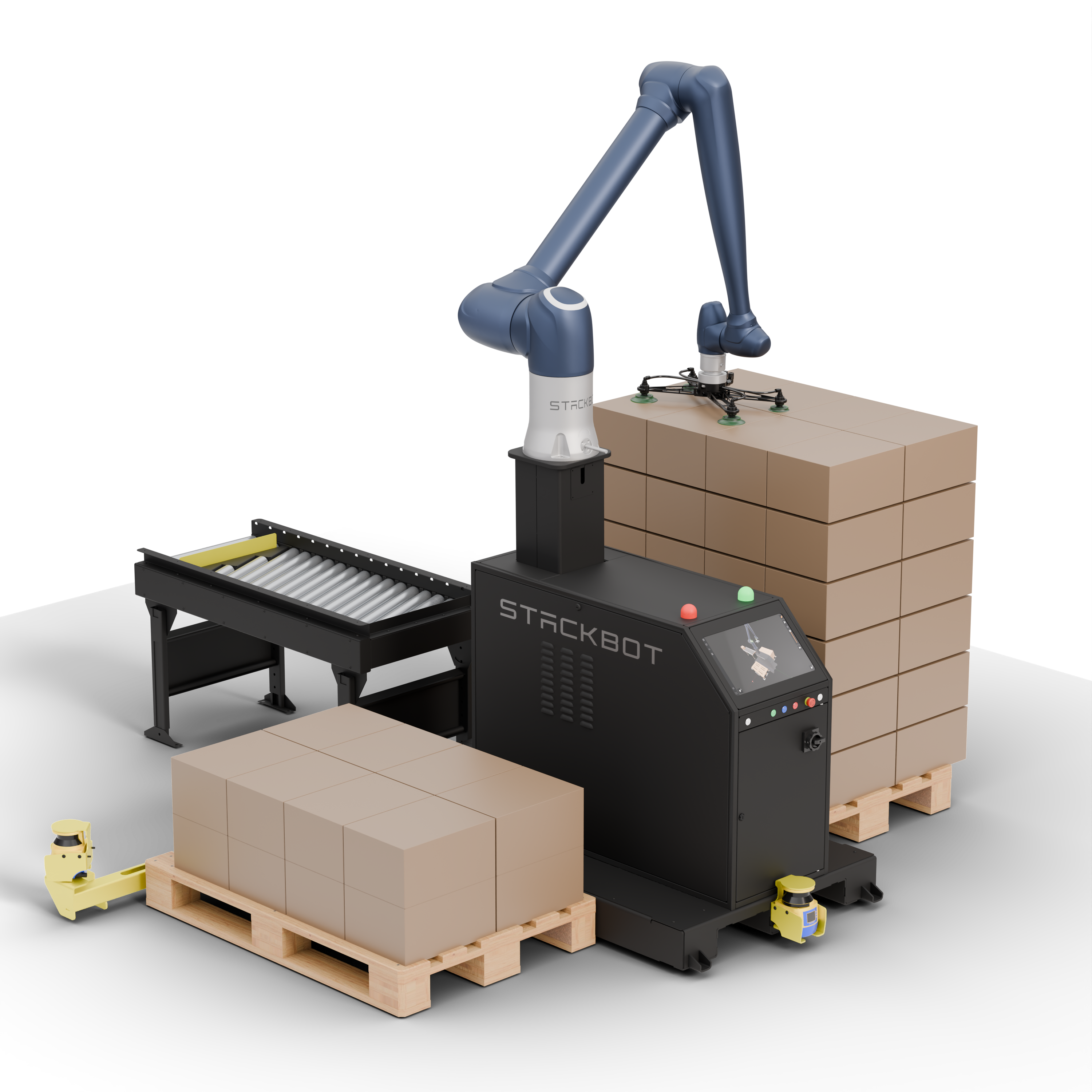 Stackbot — sistem de paletizare automata Plug & Play