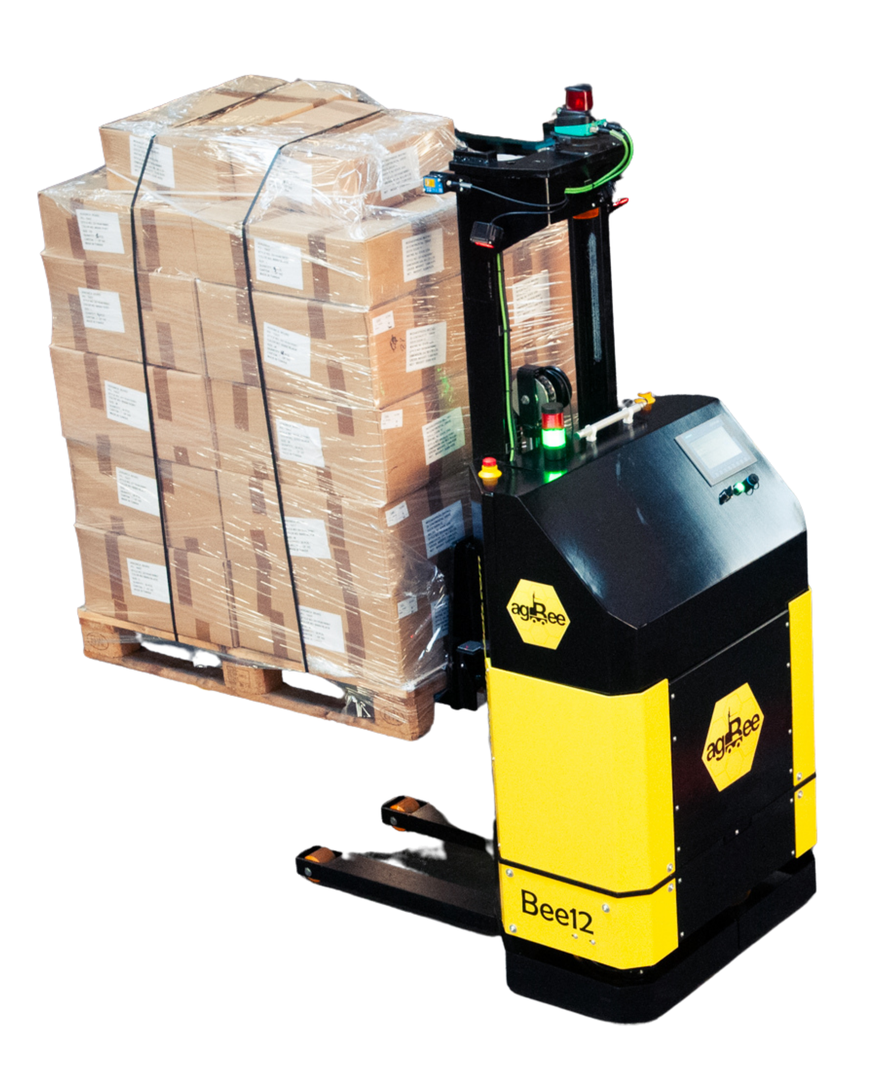 AGBEE BEE12 — stivuitor autonom compact pentru fluxuri de paleti